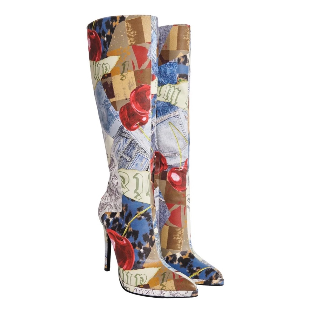 I.AM.GIA LEXI BOOT- CHERRY PRINT